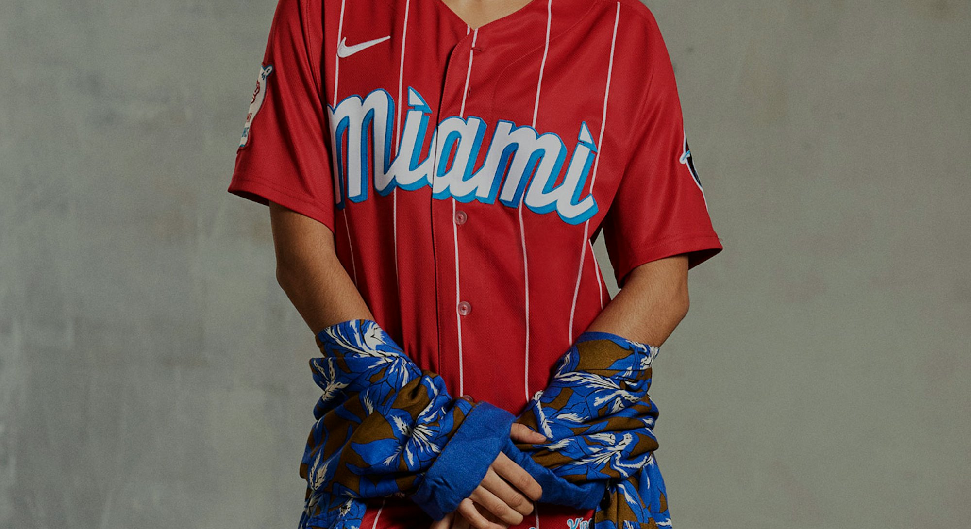 Miami Marlins jersey.