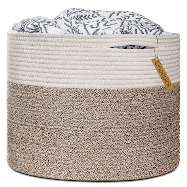 Goodpick Cotton Rope Laundry Basket