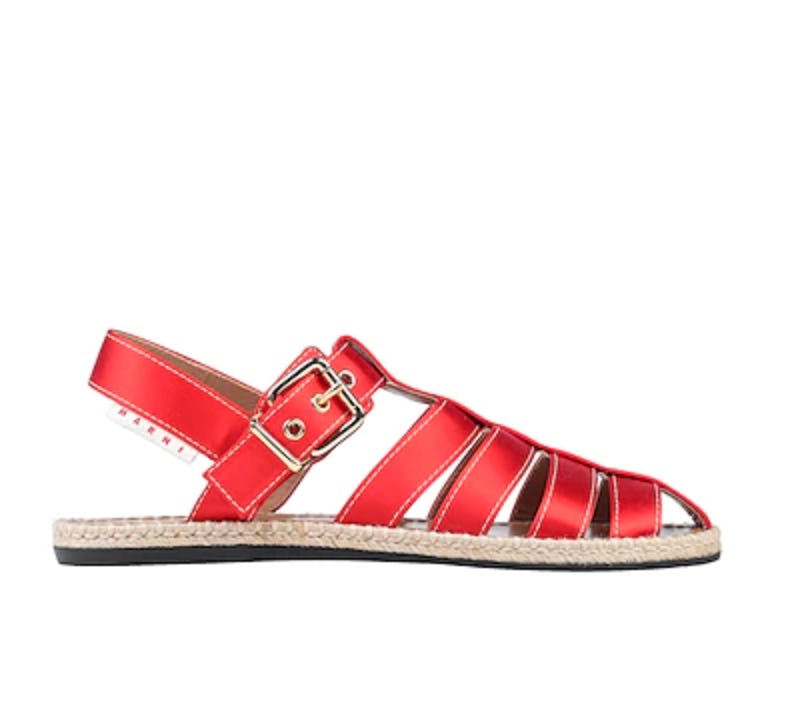marni satin fisherman sandals