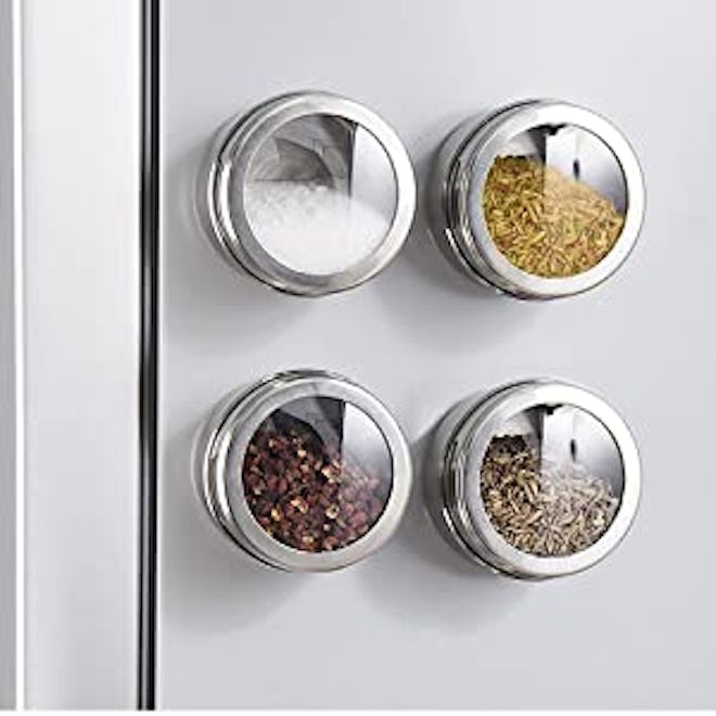 SZILBZ Magnetic Spice Jars (12-Pack)