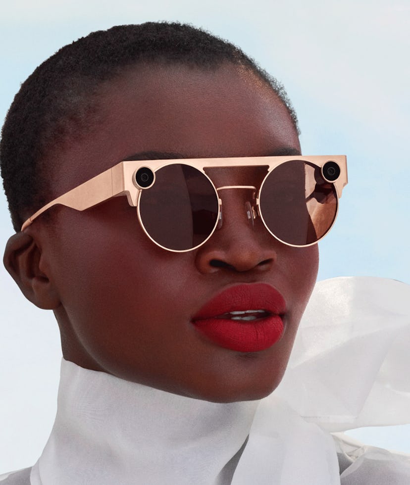 Snap's Spectacles 3.0 are glasses with two cameras that can record point-of-view video for sharing t...