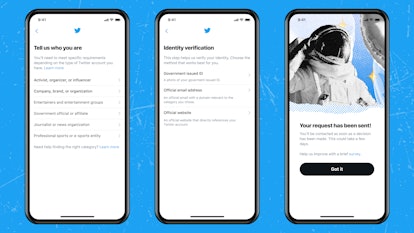 You can get verified on Twitter by filling out this public application.