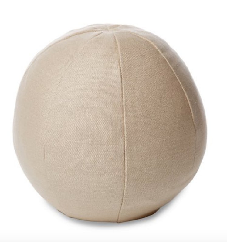 Emma 12x12 Ball Pillow, Dune Linen