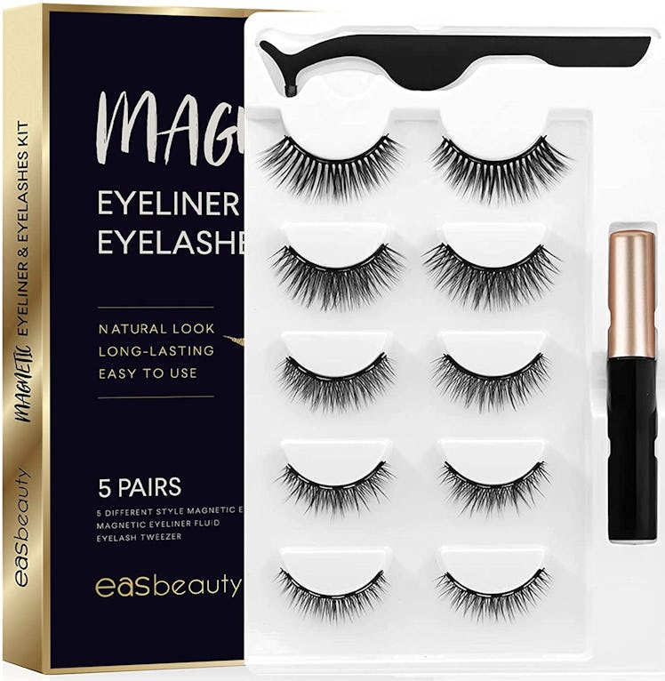 easbeauty Magnetic Eyelashes Kit (Set Of 5) 