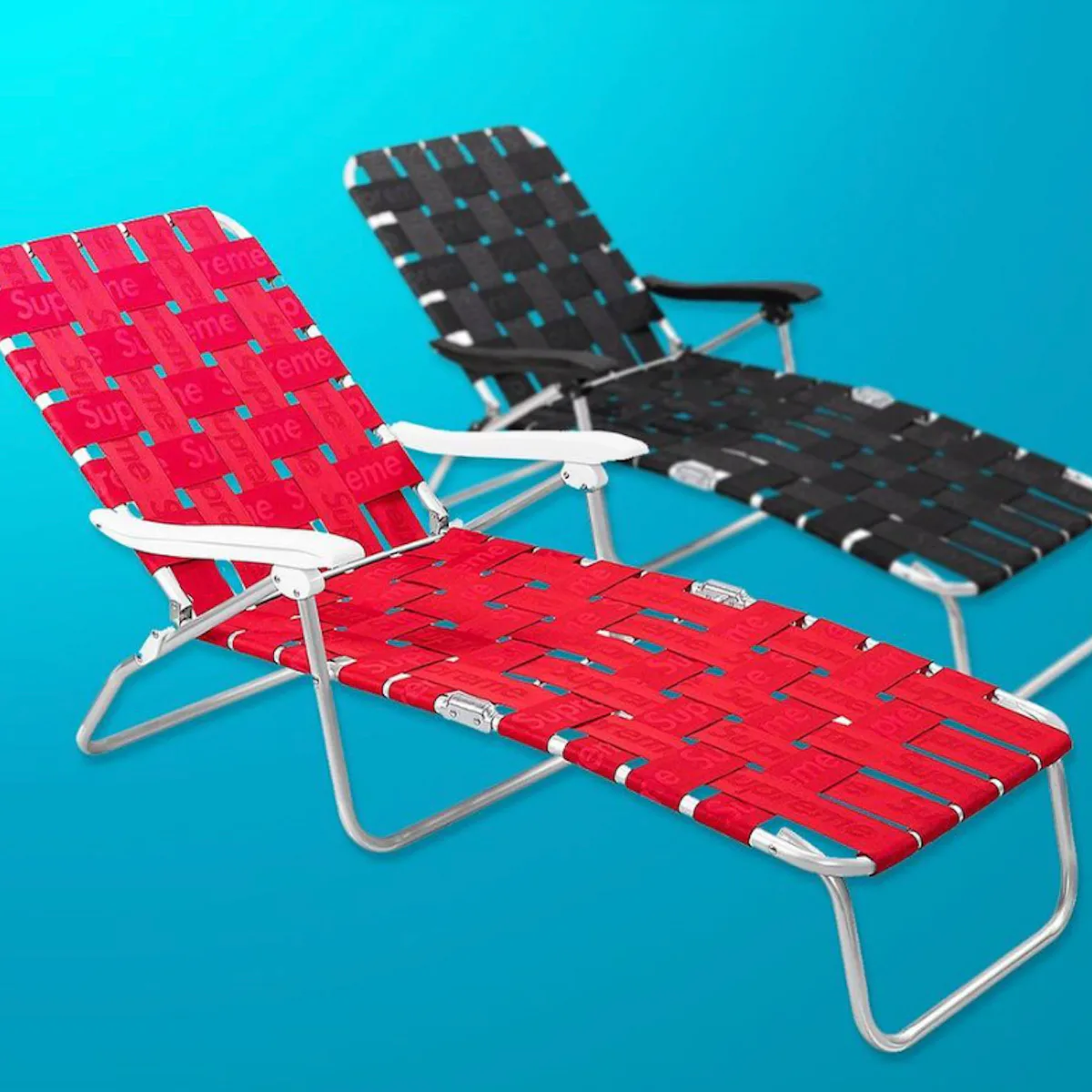 新品未使用 SUPREME LAWN CHAIR RED 傷防止パッド付 Supreme 新品未使用 SUPREME LAWN CHAIR RED 傷防止パッド付 Supreme