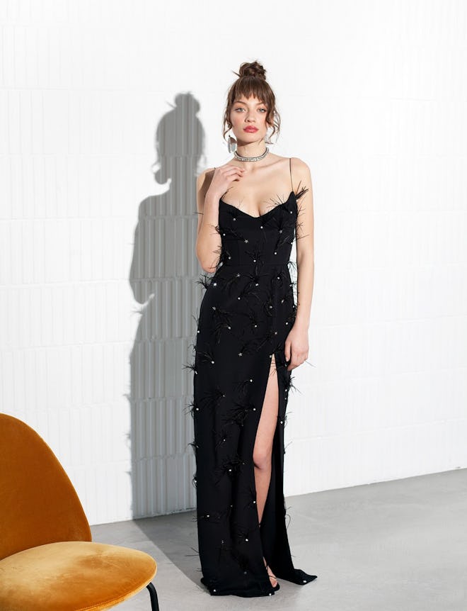 Lana black gown from MANURÍ.