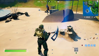 fortnite destroy sandcastle location 2 gameplay