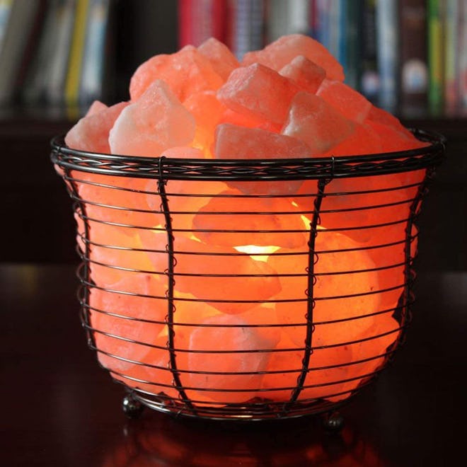 Himalyan Glow Natural Salt Basket Lamp