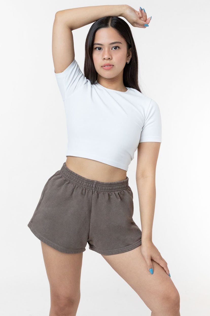 GARMENT DYE HEAVY FLEECE SHORT SHORTS