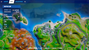 fortnite destroy sandcastle location 1 map
