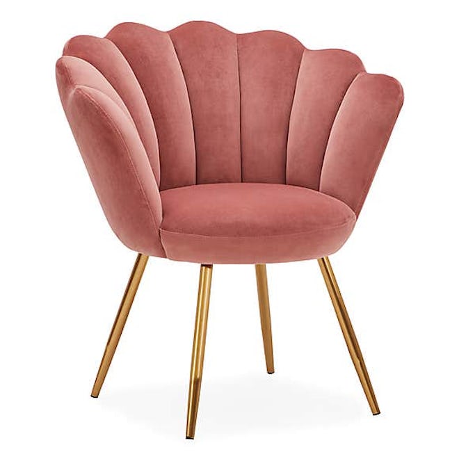 Vivian Velvet Cocktail Chair - Rose