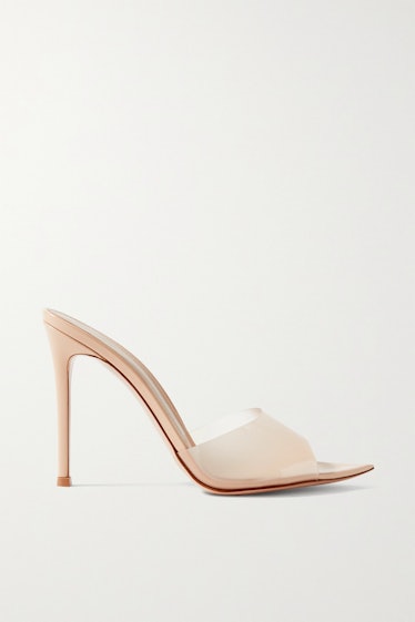 Elle 105 Patent-leather and PVC Mules