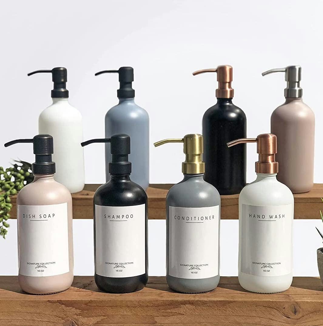 Emerson Glass Soap and Lotion Dispensers (2-Pack)