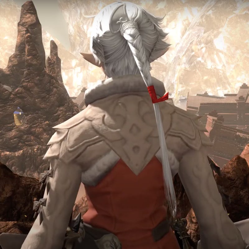 The back of Alphinaud in Final Fantasy XIV