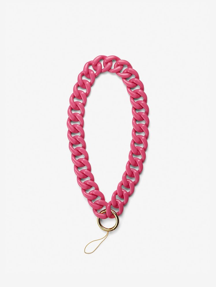 Pink Chain Wrist Phone Strap