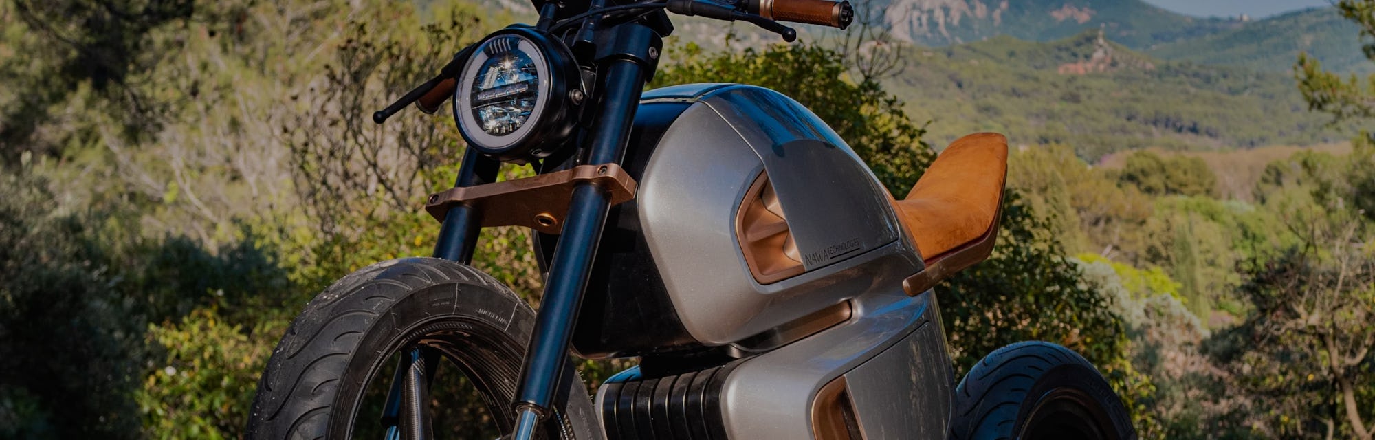 NAWA's Racer is a hybrid motorcycle that uses a supercapacitor to increase efficiency.