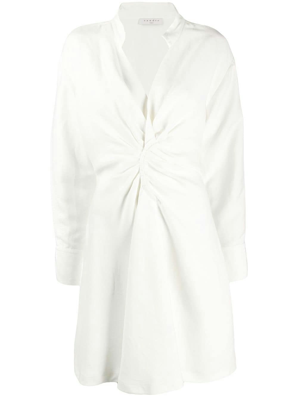 Sandro Floaty Gathered Collar Shirt