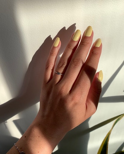 Yellow is a perfect nail polish shade for summer