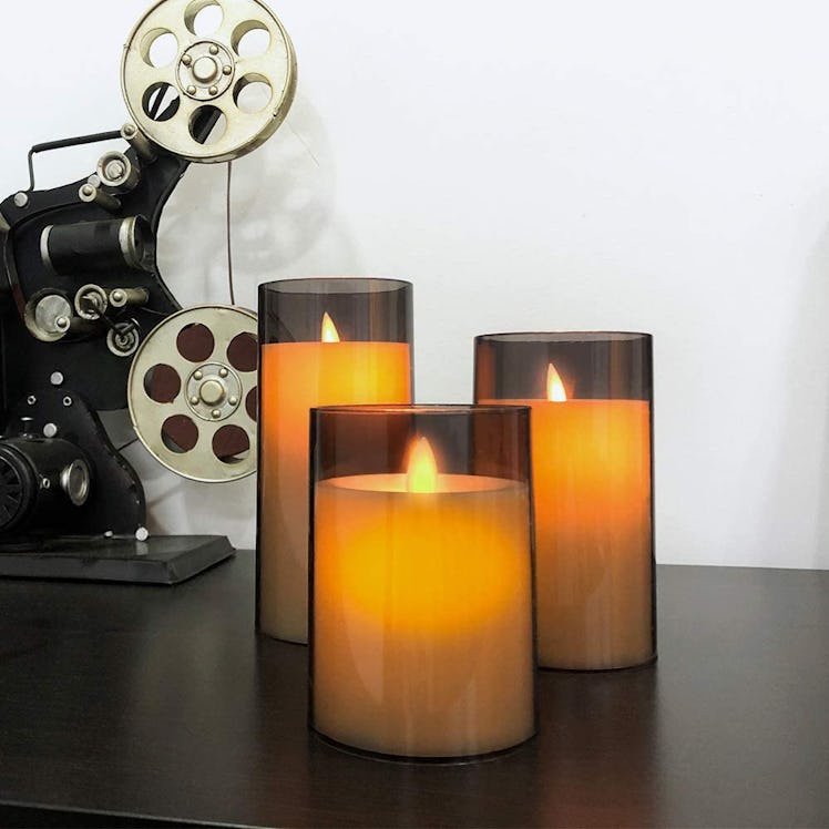 Aignis Battery Powered Flameless Candles (Set of 3)