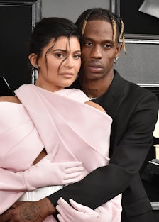 Kylie Jenner and Travis Scott at the Grammys.