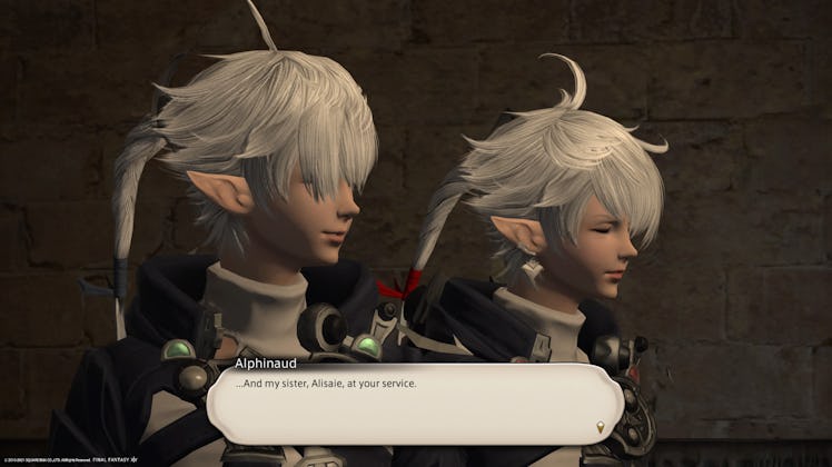 Alphinaud and Alisaie in Final Fantasy XIC