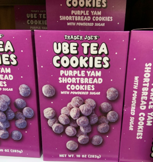 ube tea cookies