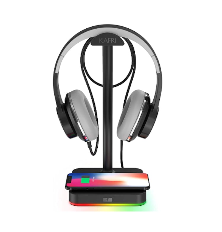 KAFRI RGB Headphone Stand with Wireless Charger