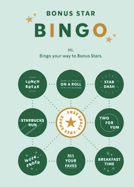 Starbucks' Bonus Star Bingo is back, and you can earn freebies on your coffee runs.
