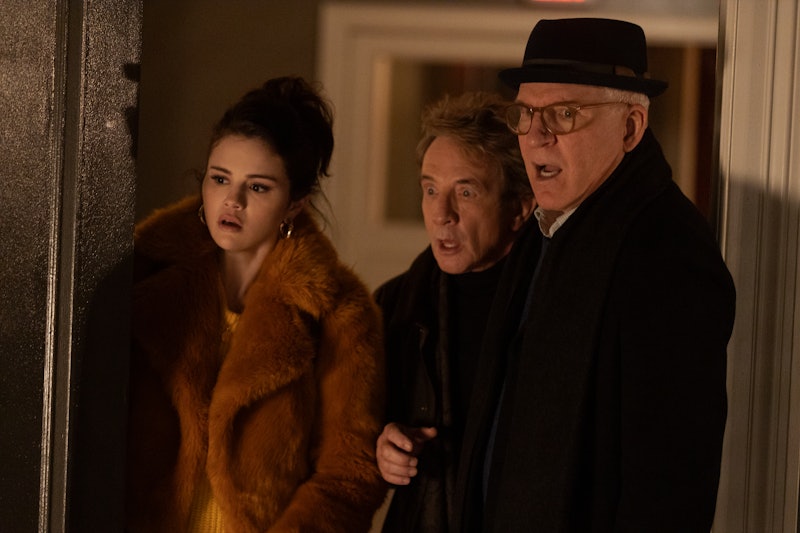 Selena Gomez, Martin Short, and Steve Martin in "Only Murders In The Building."