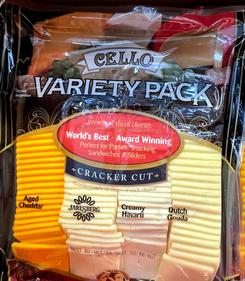 variety pack of cheese