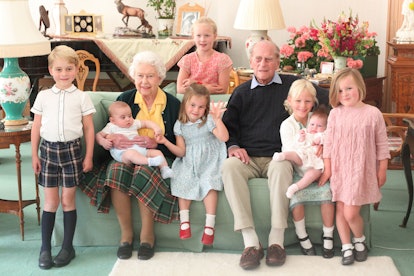Royal grandkids with Queen Elizabeth and Philip 