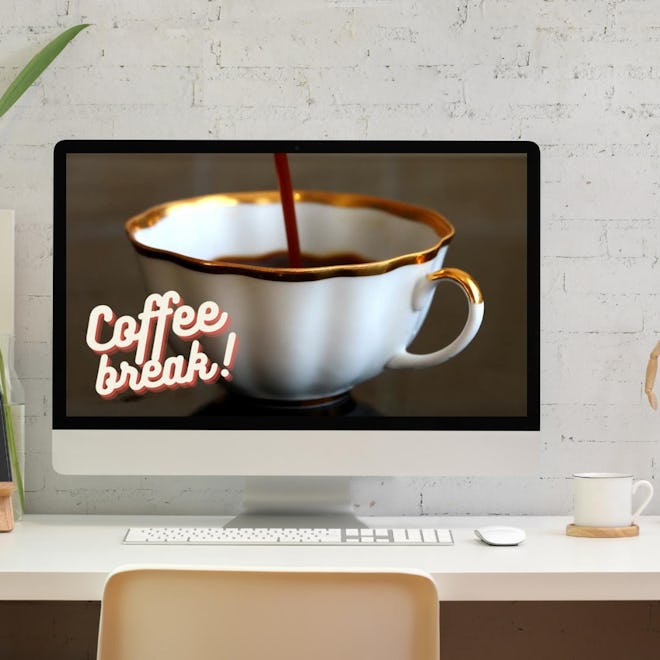 iSARprints Zoom Background Video Coffee Break