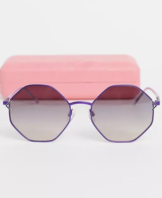 Love Moschino hexagon lens sunglasses