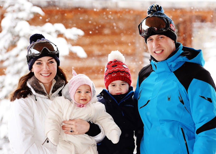 Prince William, Kate Middleton, Princess Charlotte and Prince George enjoying a ski holiday 