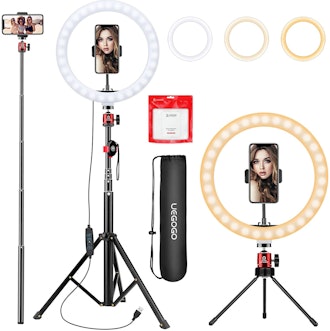 UEGOGO Selfie Ring Light with Tripod