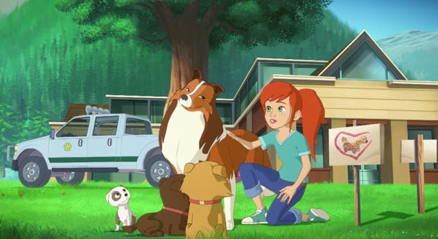 Lassie is an animated TV series based on the beloved movie, 'Lassie.'