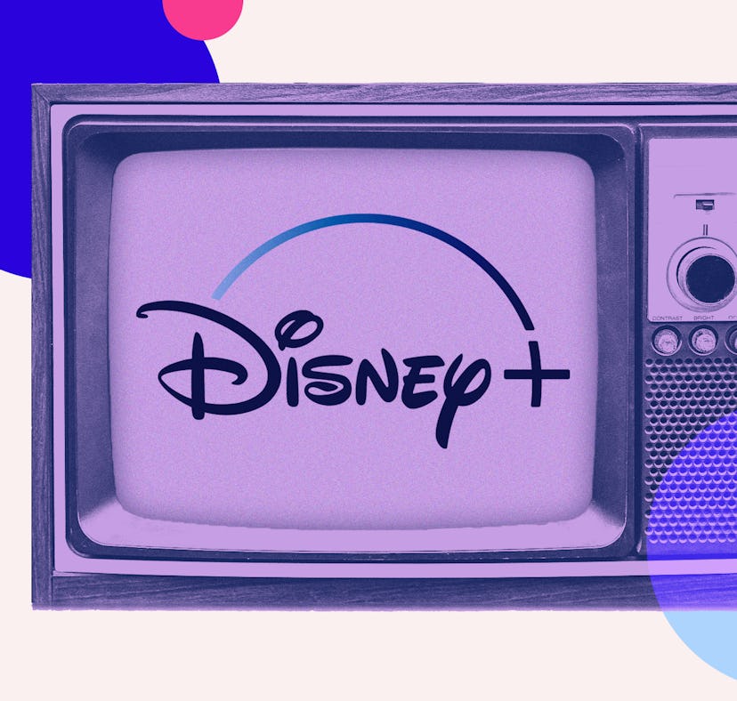 Disney+ logo on TV