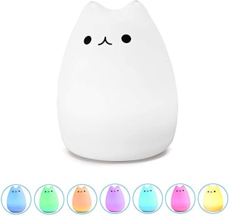 WoneNice Rechargeable Kitty LED Night Light