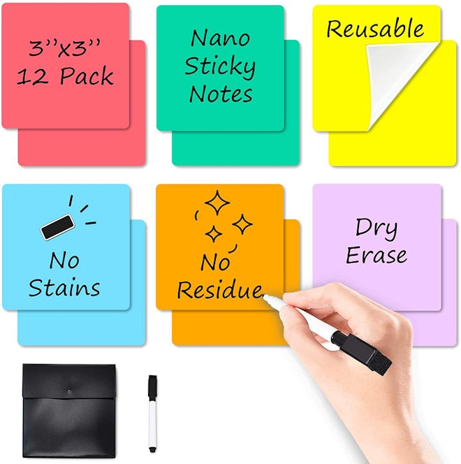 JJPRO Dry-Erase Sticky Notes (6-Pack)