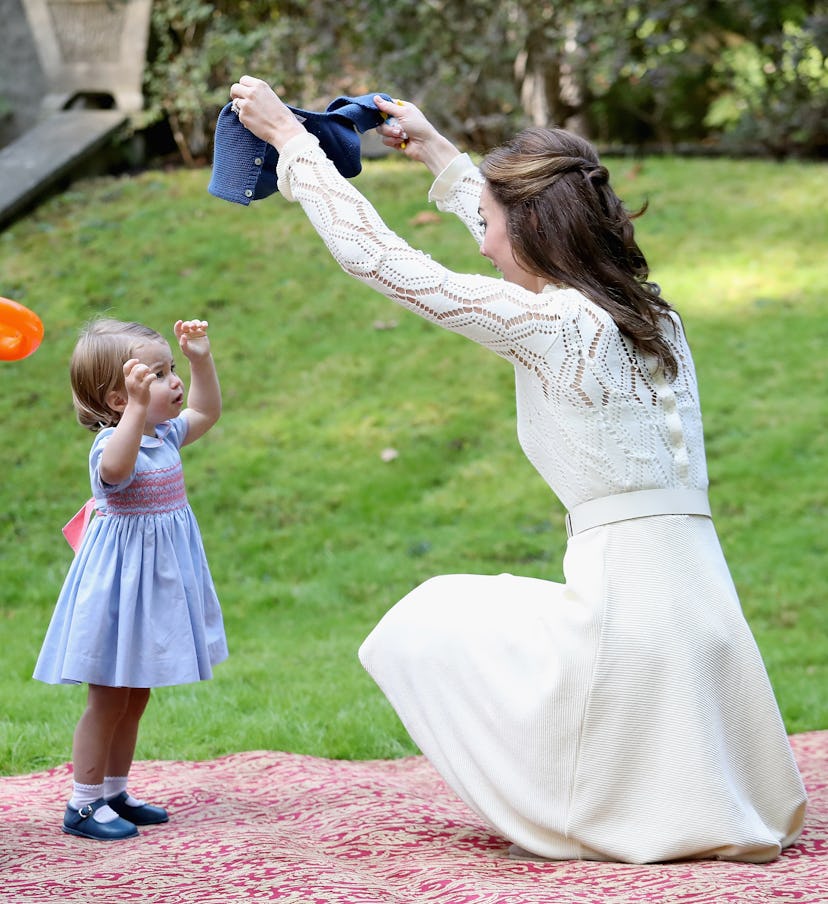 Princess Charlotte playing with Kate Middleton 