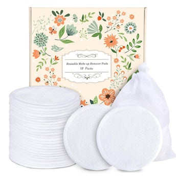 ProCIV Reusable Makeup Remover Cotton Pads (18-Pack) 