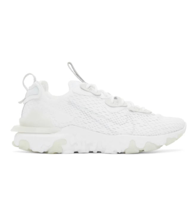 Nike White React Vision Sneakers