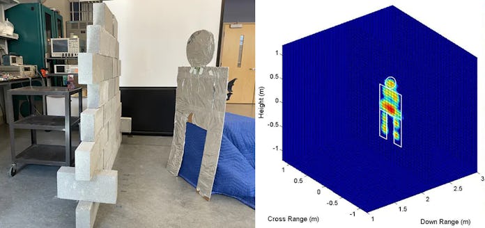 This laboratory wall-penetrating radar provides more detail than today’s commercial systems.