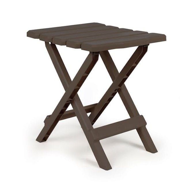 Camco Adirondack Portable Outdoor Folding Side Table, Perfect for The Beach, Camping, Picnics, Cooko...