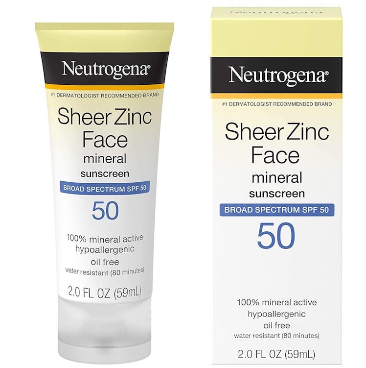Neutrogena SPF-50 Sheer Zinc Mineral Sunscreen