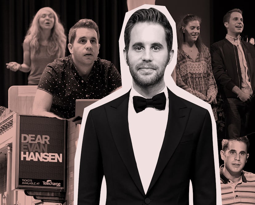 Ben Platt playing Evan Hansen in Dear Evan Hansen, the musical, on Broadway