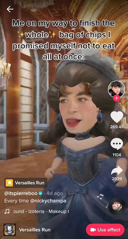Some of the best Versailles Run TikTok filter memes are jokes about everyday situations.