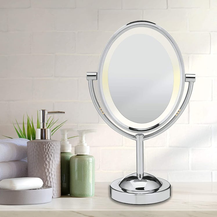 Conair Reflections Double-Sided Lighted Makeup Mirror