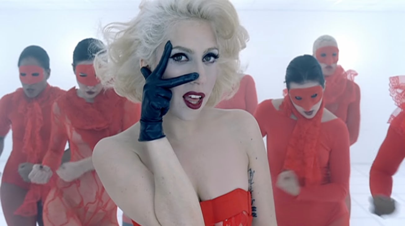 A still from Lady Gaga's "Bad Romance."