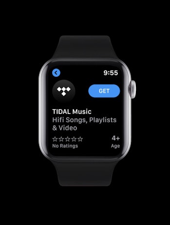 Music streaming service Tidal has released an app for the Apple Watch.